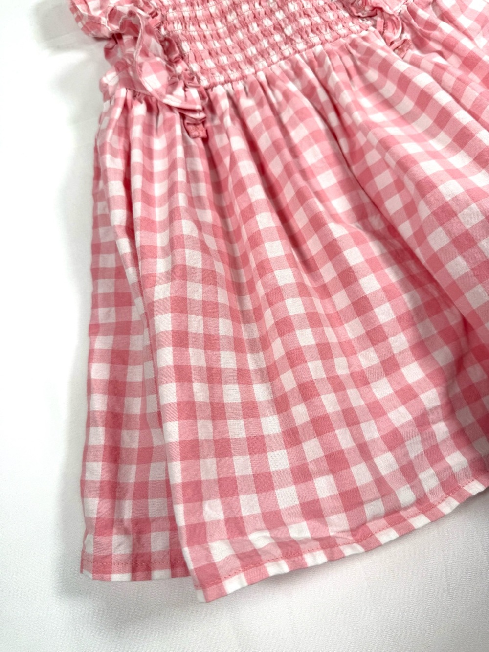THE CHILDREN’S PLACE Girls Gingham Smocked Dress 6–9M Cottagecore Classic - Picture 5 of 9